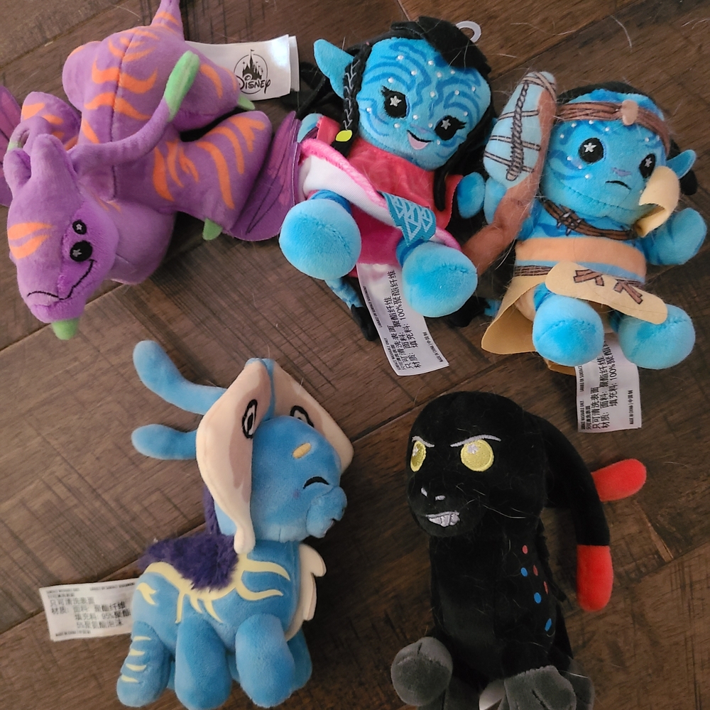 Disney Avatar Plush Collection - Blue, Purple, Black